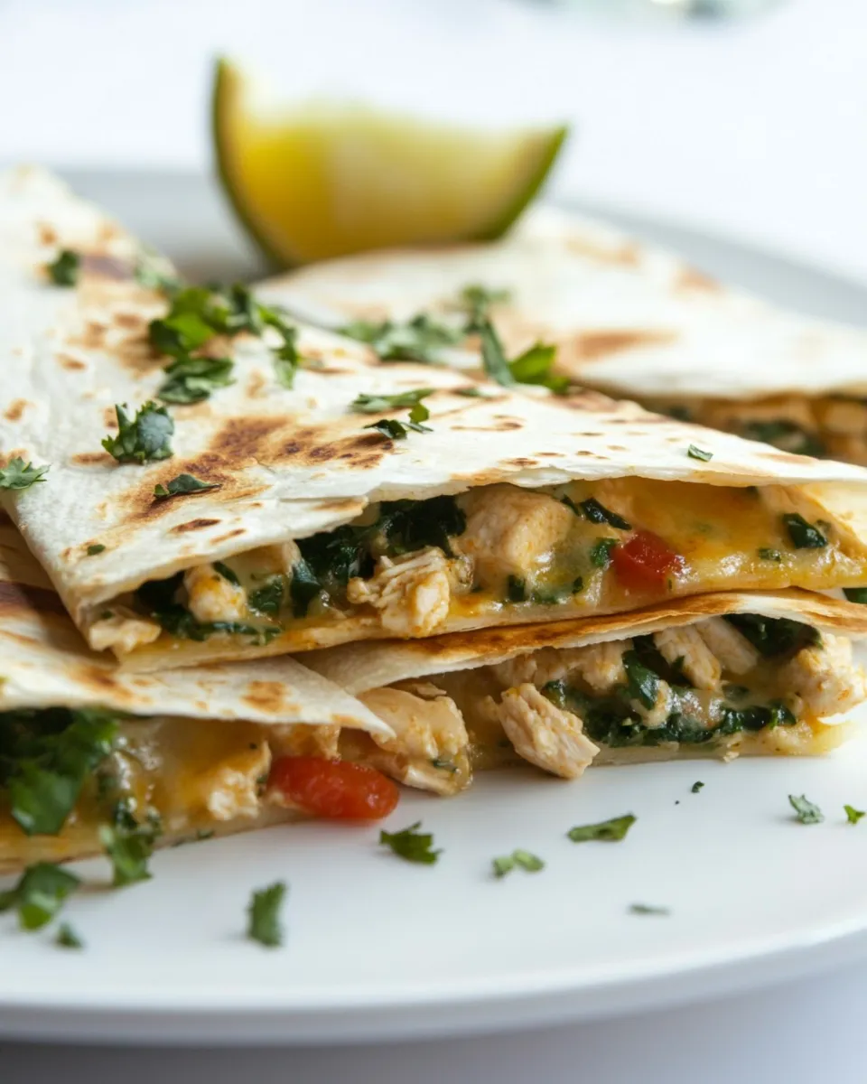 Savory Cajun Chicken Quesadillas shot