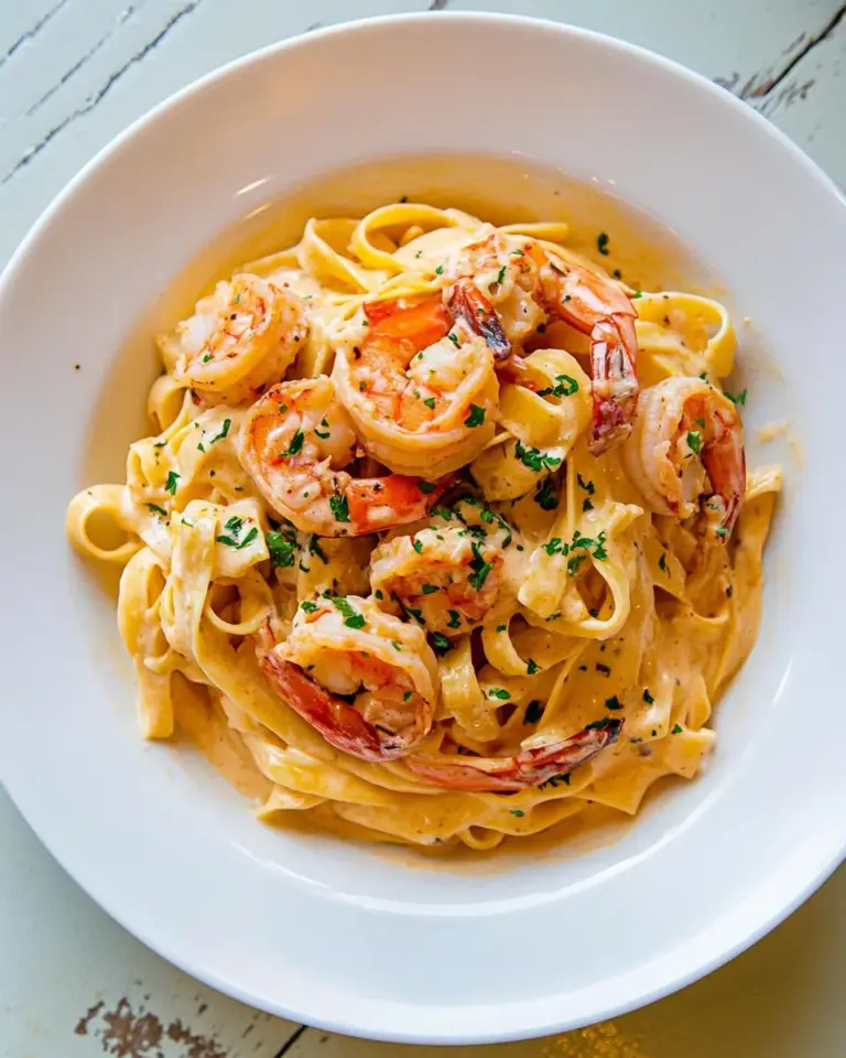 Homemade Cajun Shrimp Fettuccine Alfredo photo