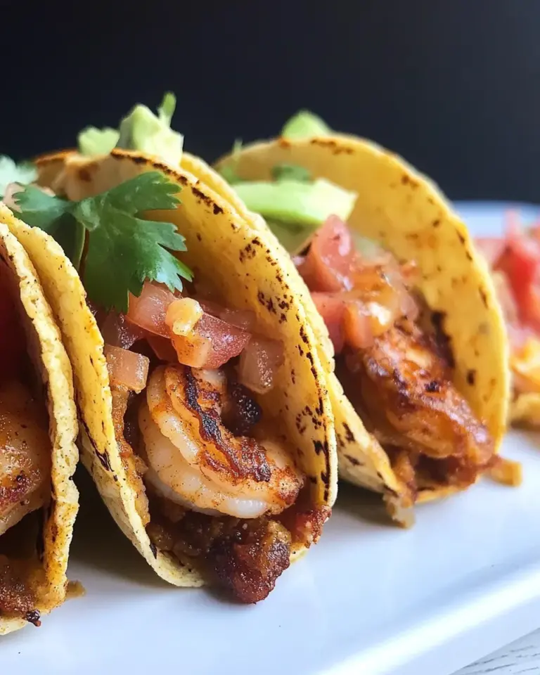 Easy Cajun Shrimp Tacos with Homemade Hard Taco Shells photo