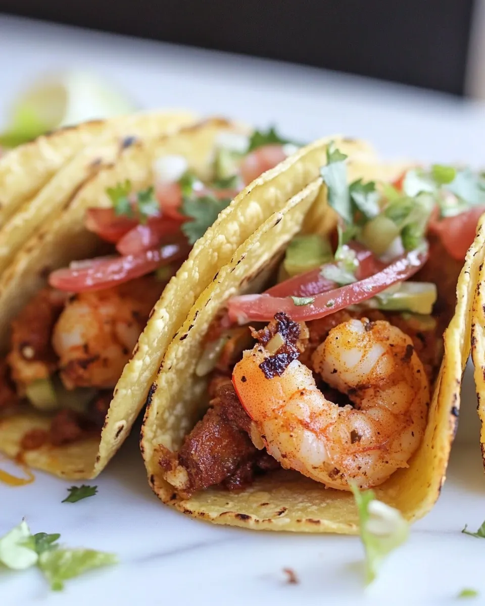 Delicious Cajun Shrimp Tacos with Homemade Hard Taco Shells image