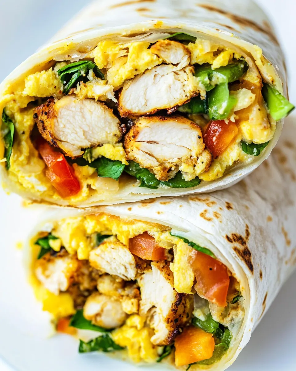 Classic California Chicken Breakfast Burrito dish photo