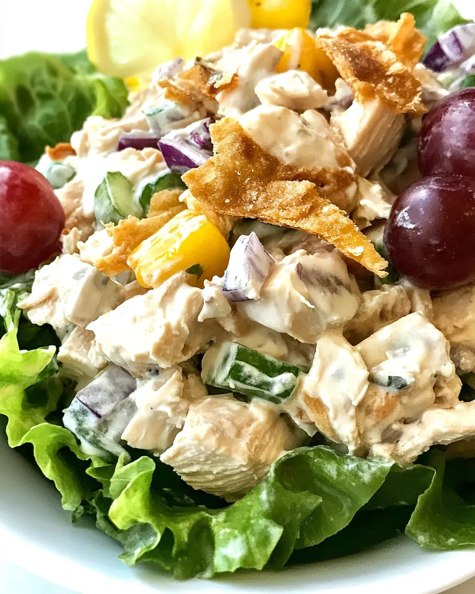 Delicious California Chicken Salad shot