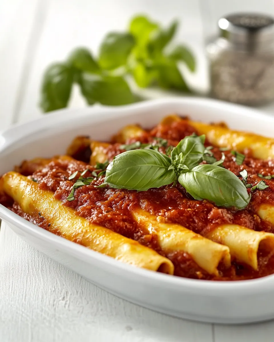 Classic Cannelloni with Basil Tomato Sauce image