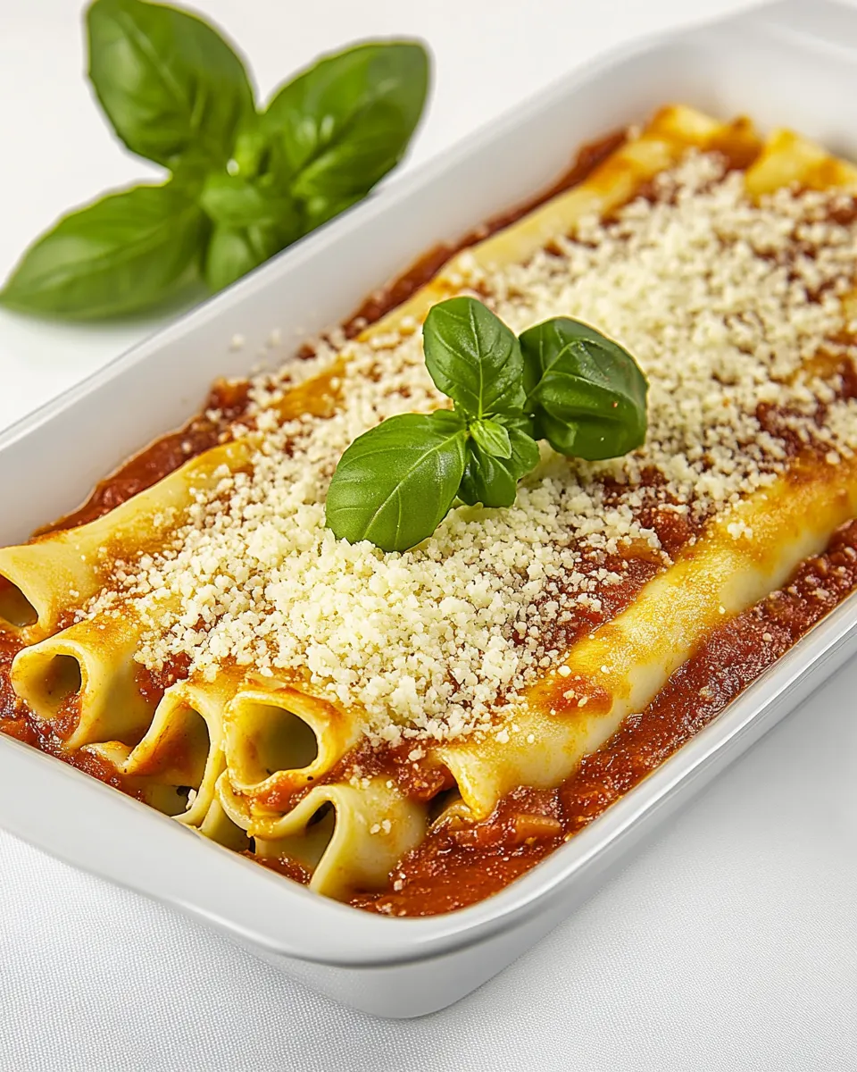 Delicious Cannelloni with Basil Tomato Sauce recipe photo
