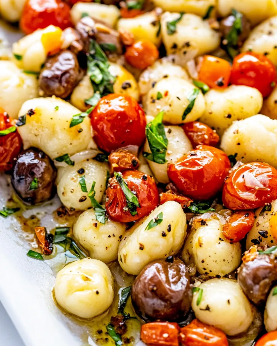 Easy Caprese Gnocchi Sheet Pan photo