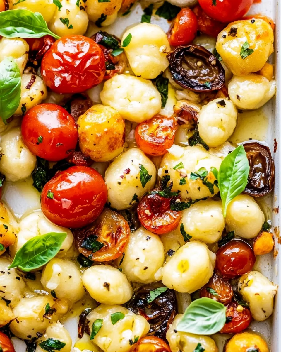 Delicious Caprese Gnocchi Sheet Pan image