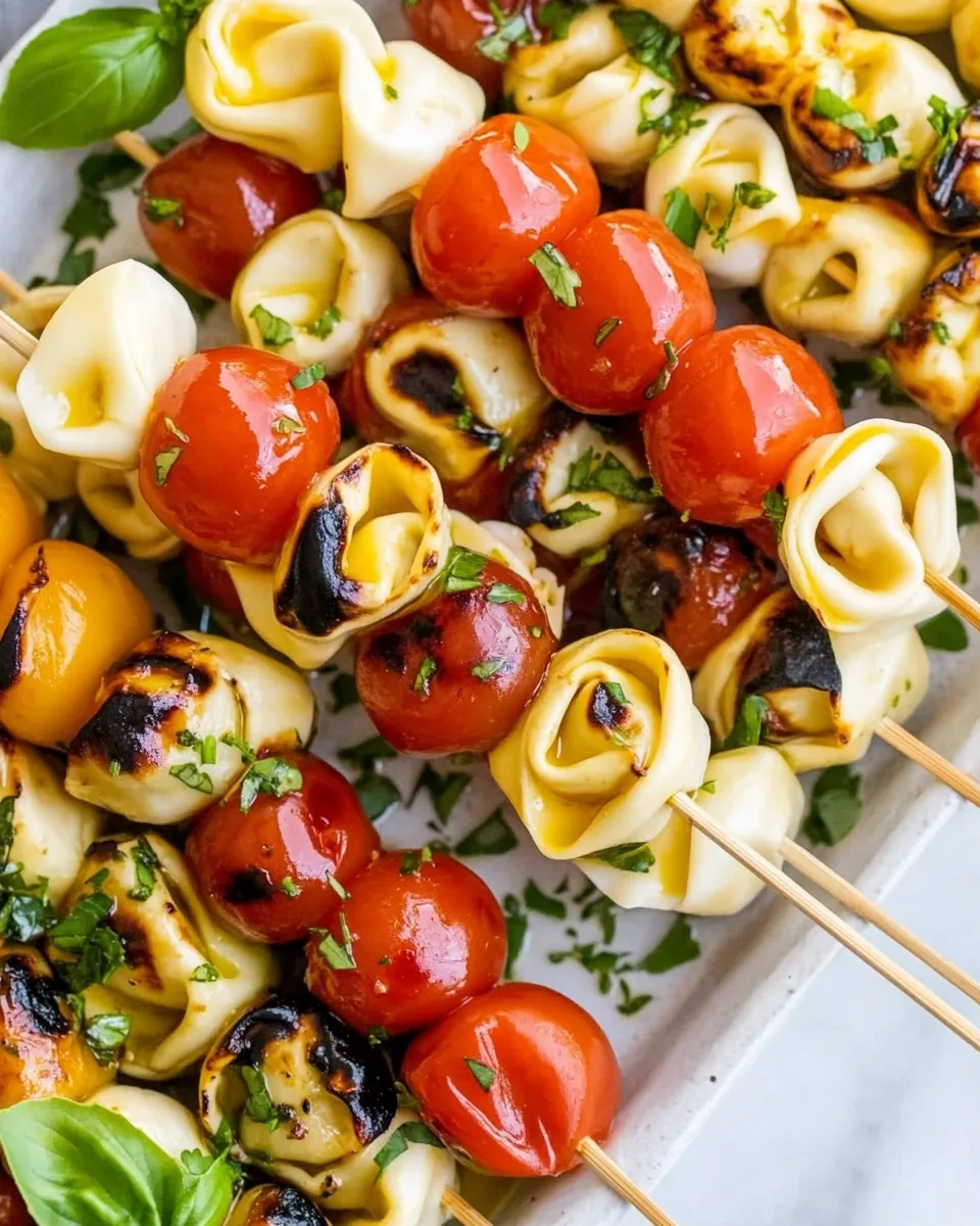 Quick Caprese Tortellini Skewers Recipe dish photo