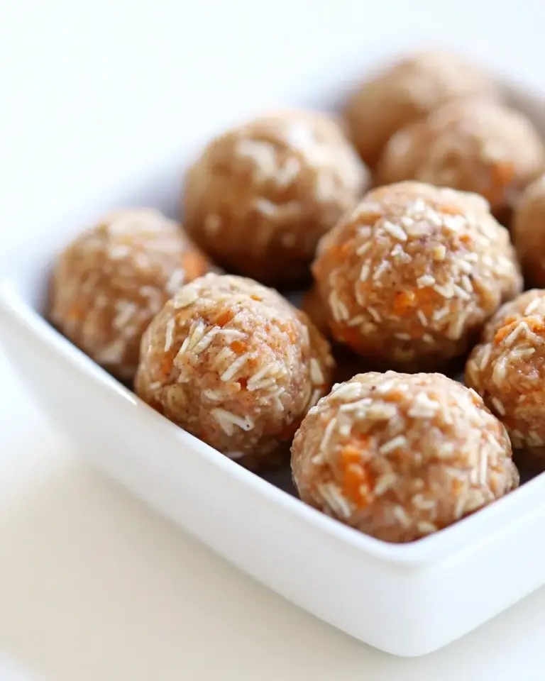 Homemade Carrot Cake Protein Bites recipe photo