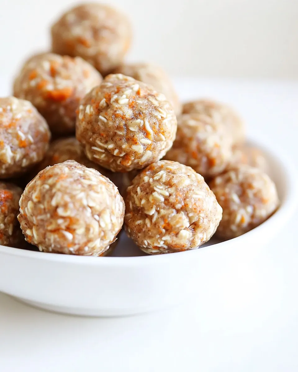 Classic Carrot Cake Protein Bites dish photo