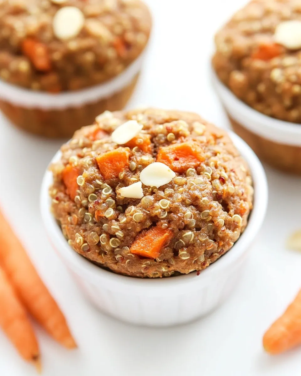 Easy Carrot Quinoa Muffins food shot