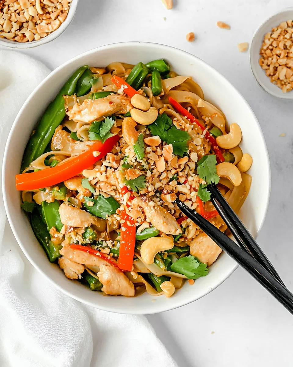 Homemade Cashew Chicken Pad Thai photo