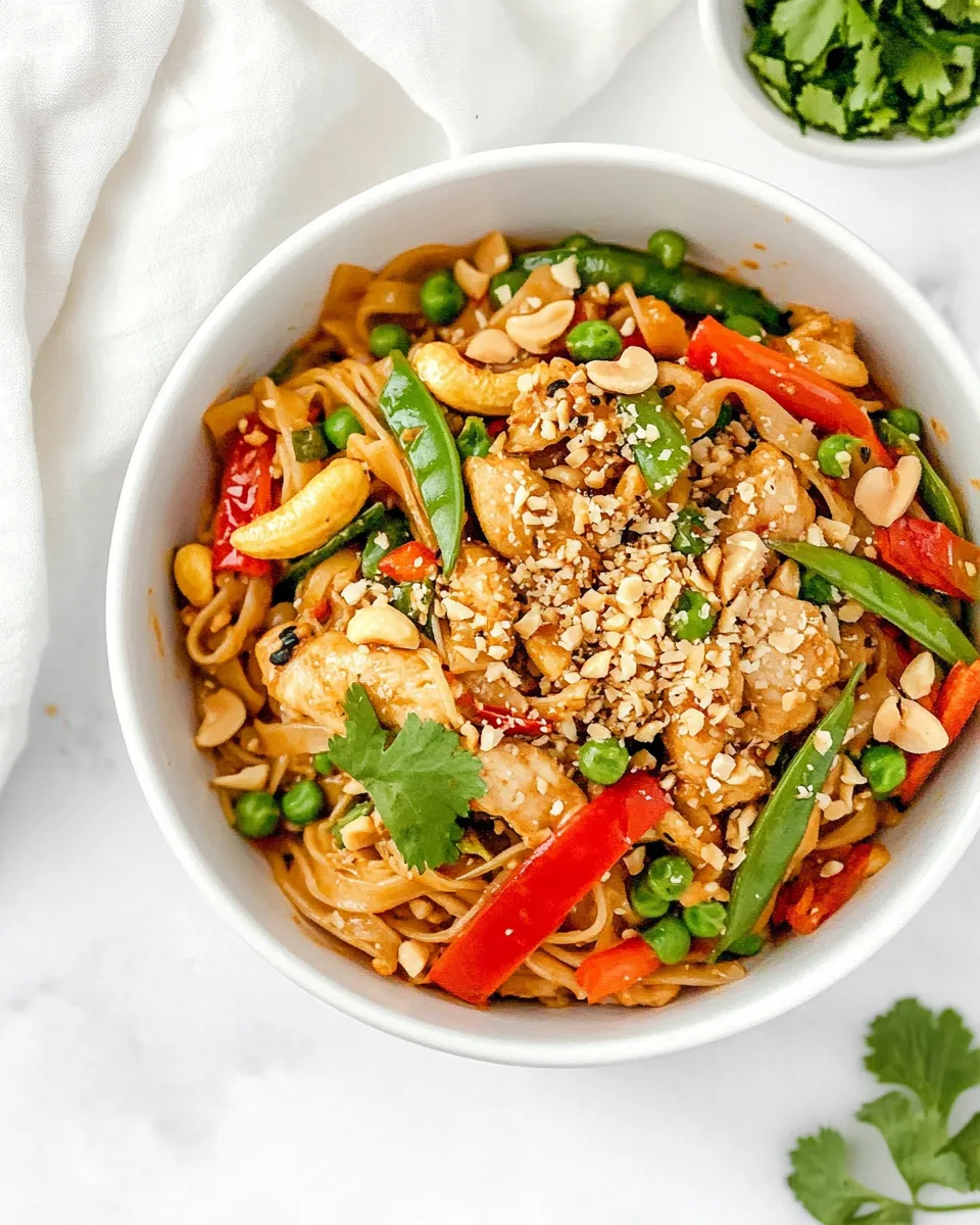 Easy Cashew Chicken Pad Thai recipe photo