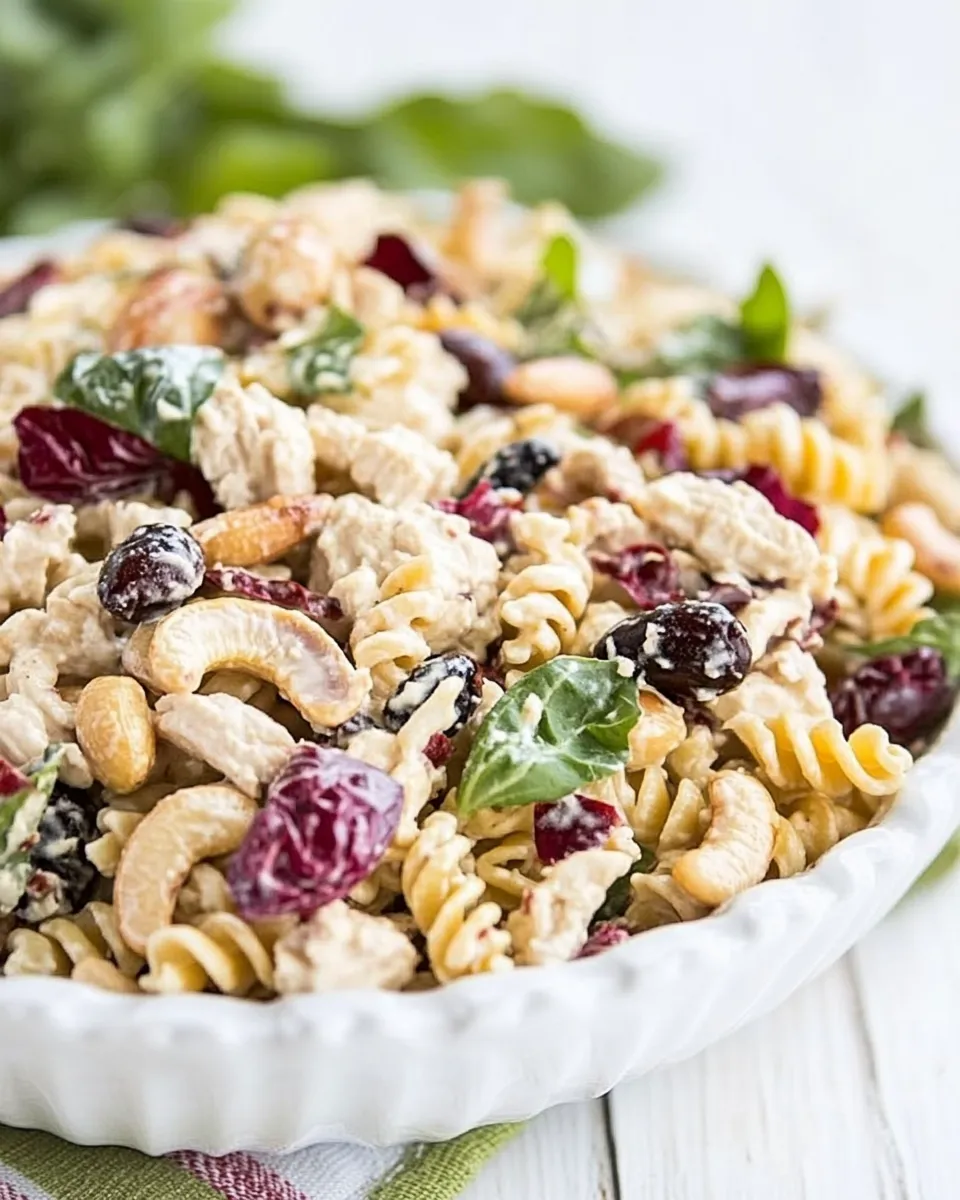 Classic Cashew Chicken Rotini Salad image