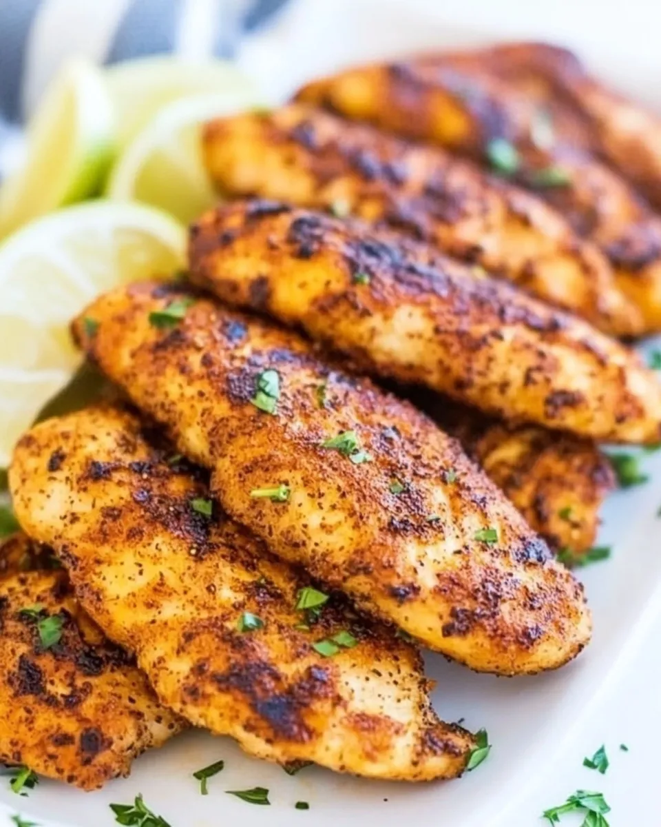 Delicious Cast Iron Chicken Tenders plate image