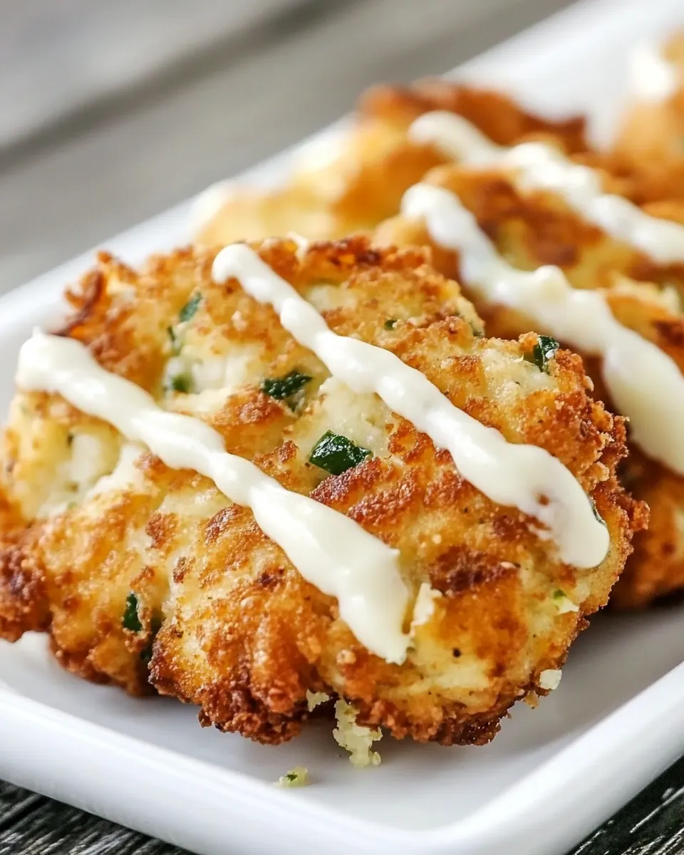 Easy Cauliflower Cheese Chicken Fritters recipe photo