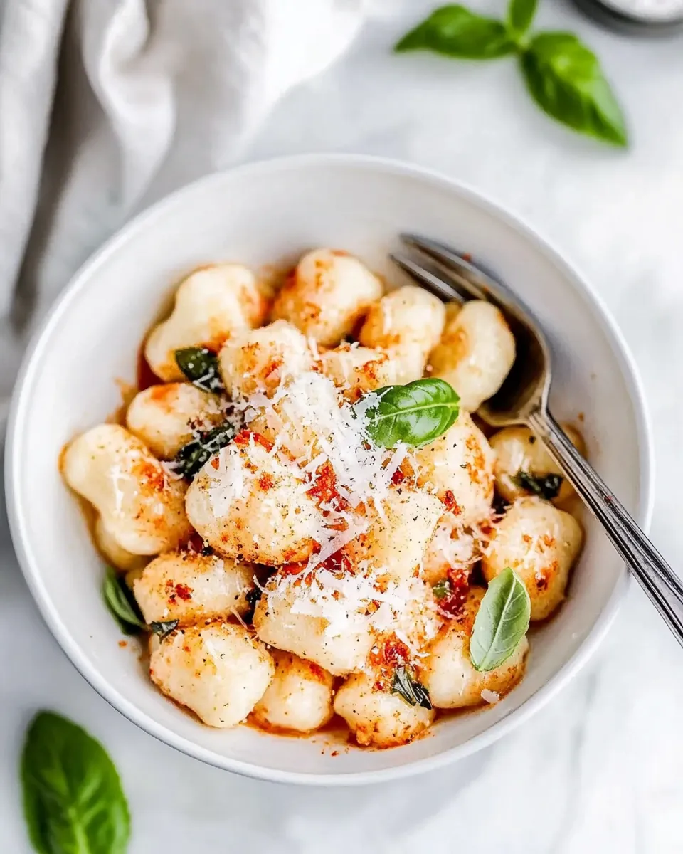 Delicious Cauliflower Gnocchi shot