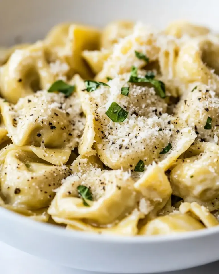 Homemade Cheese Tortellini in Garlic Butter Sauce photo