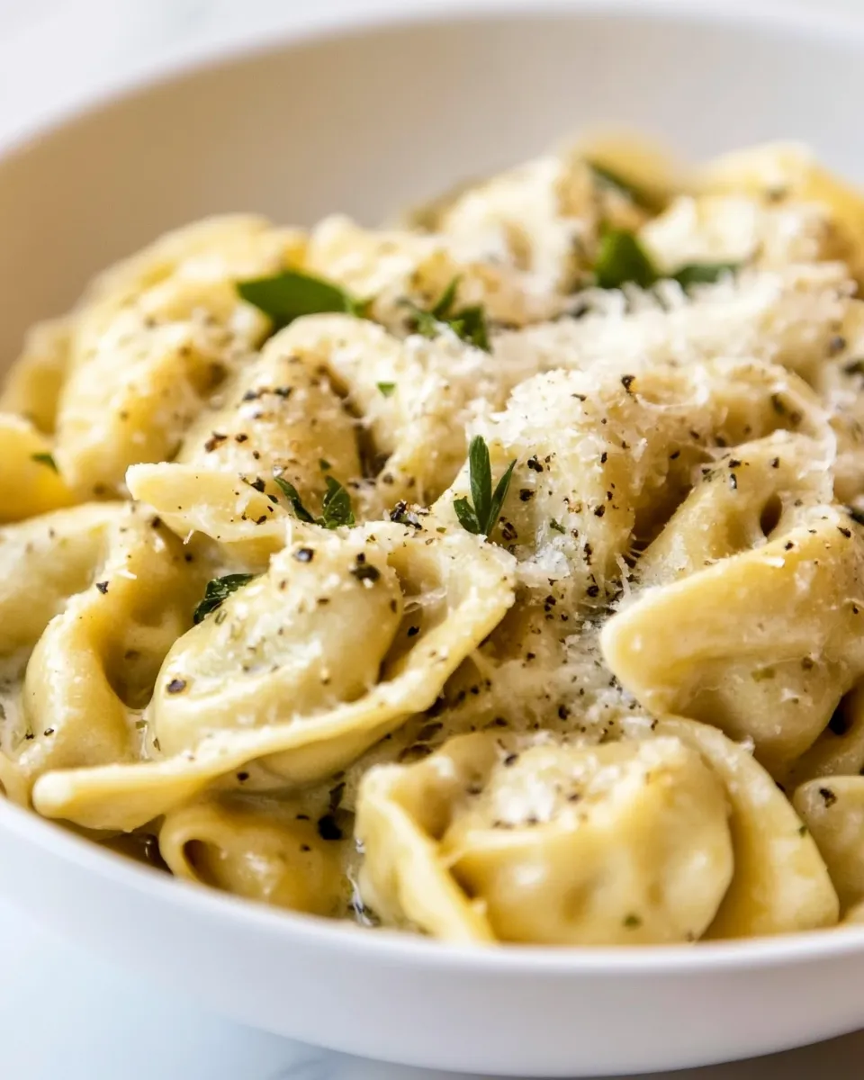 Classic Cheese Tortellini in Garlic Butter Sauce image