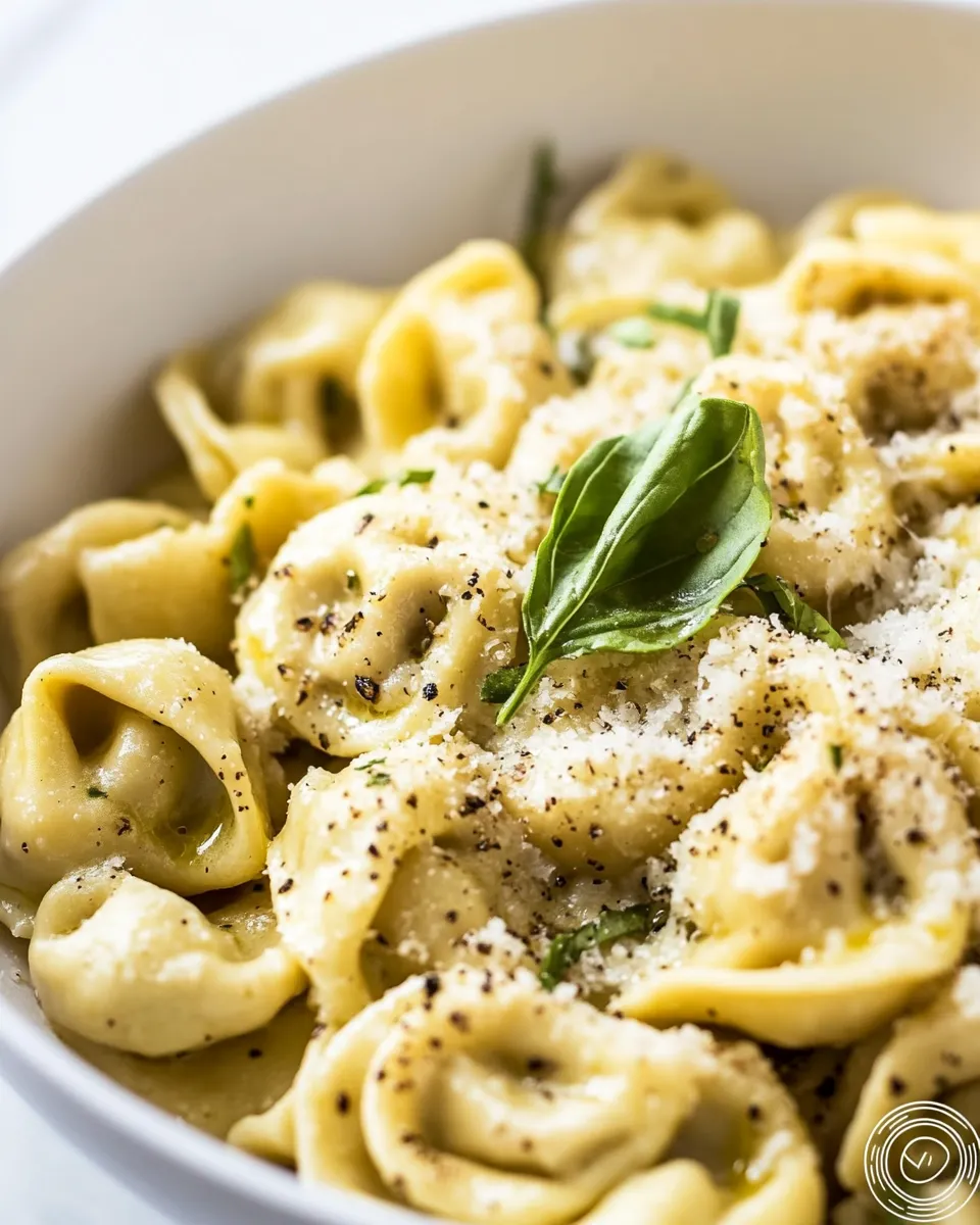 Easy Cheese Tortellini in Garlic Butter Sauce recipe photo