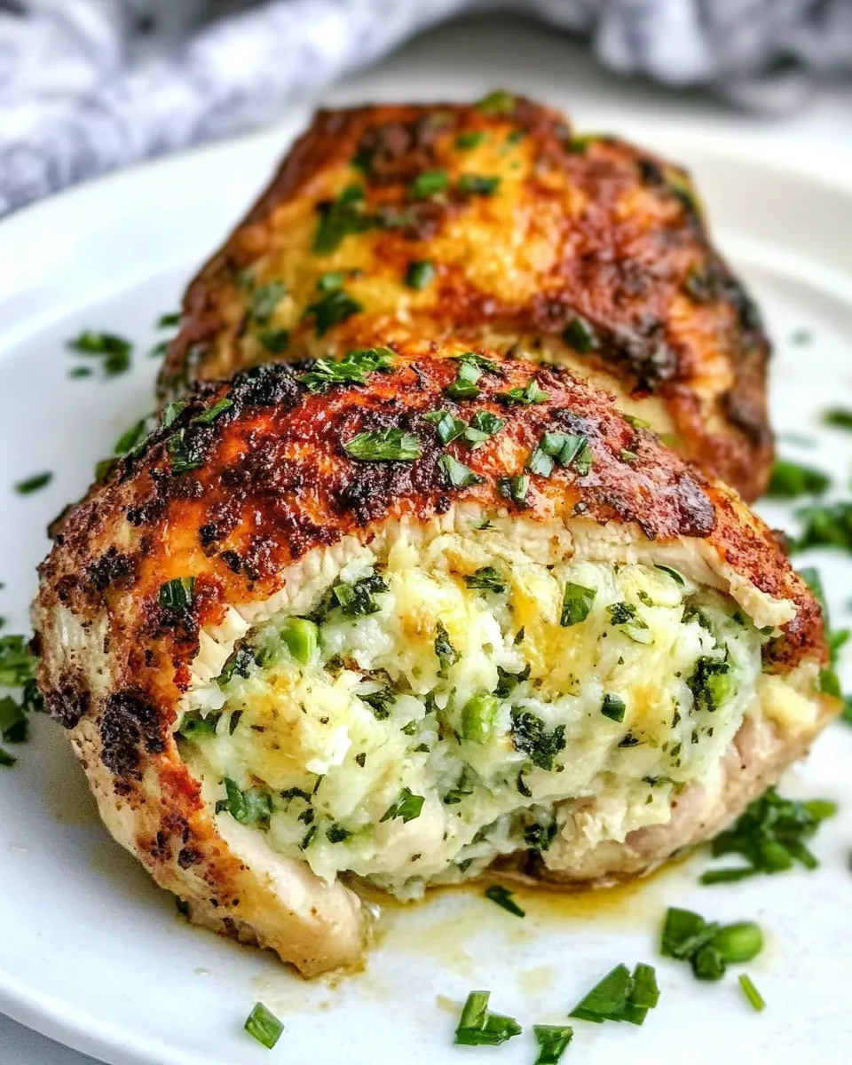 Quick Cheesy Air Fryer Stuffed Chicken recipe photo