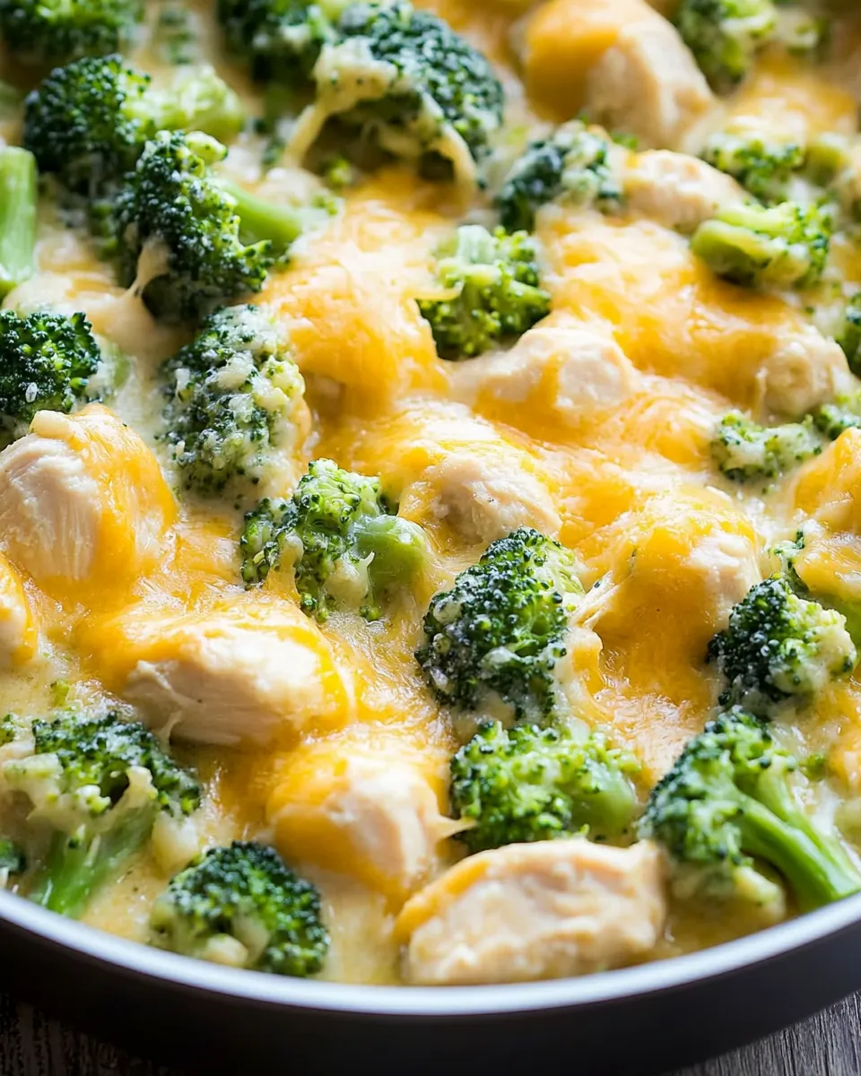 Classic Cheesy Broccoli Chicken Skillet Recipe image