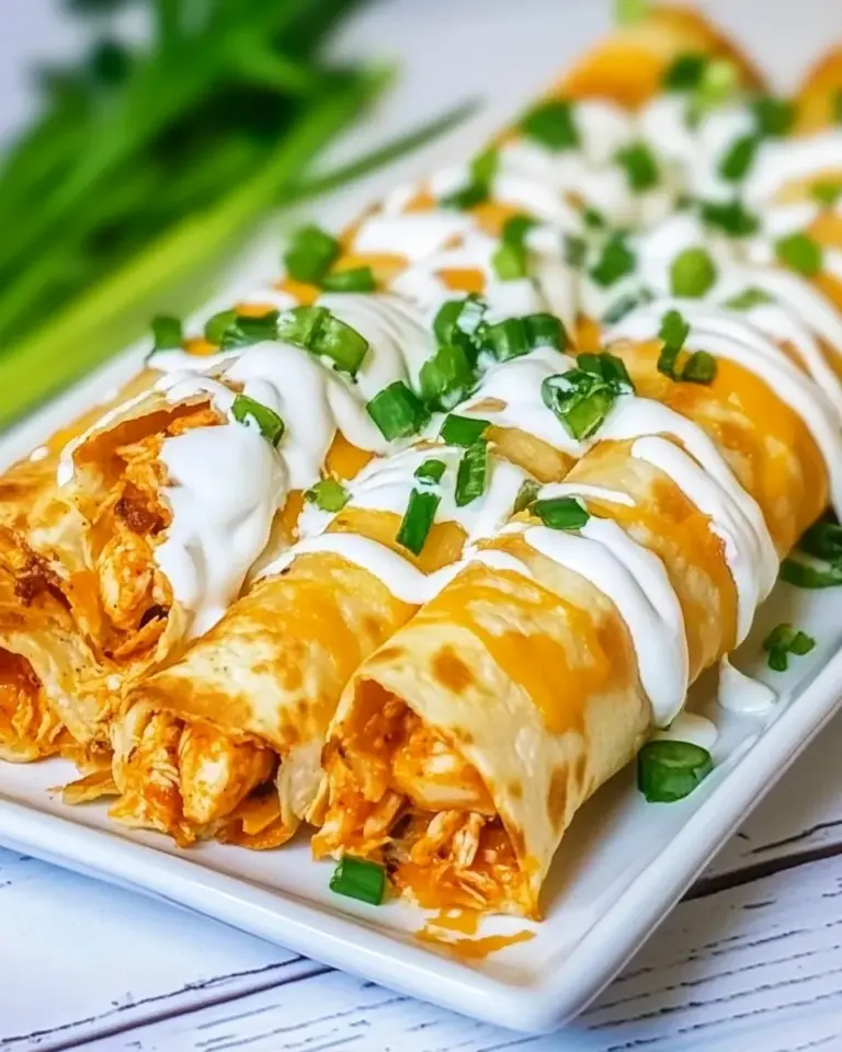 Homemade Cheesy Buffalo Chicken Taquitos photo
