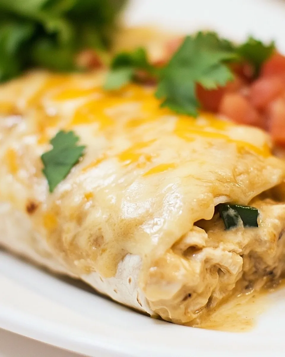 Homemade Cheesy Chicken Burritos Recipe photo