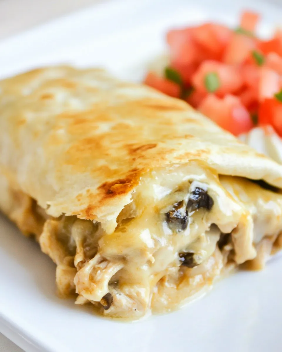 Classic Cheesy Chicken Burritos Recipe image