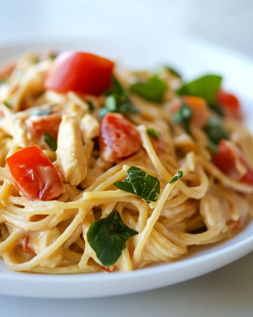 Classic Cheesy Chicken Spaghetti Recipe image
