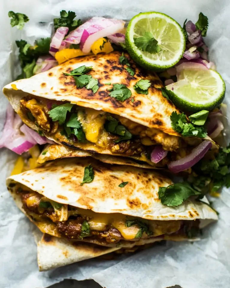 Homemade Cheesy Chipotle Adobo Chicken Quesadillas. photo