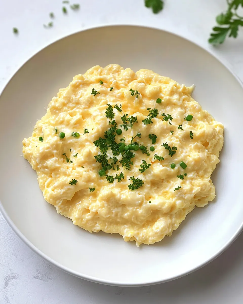 Classic Cheesy Scrambled Eggs dish photo