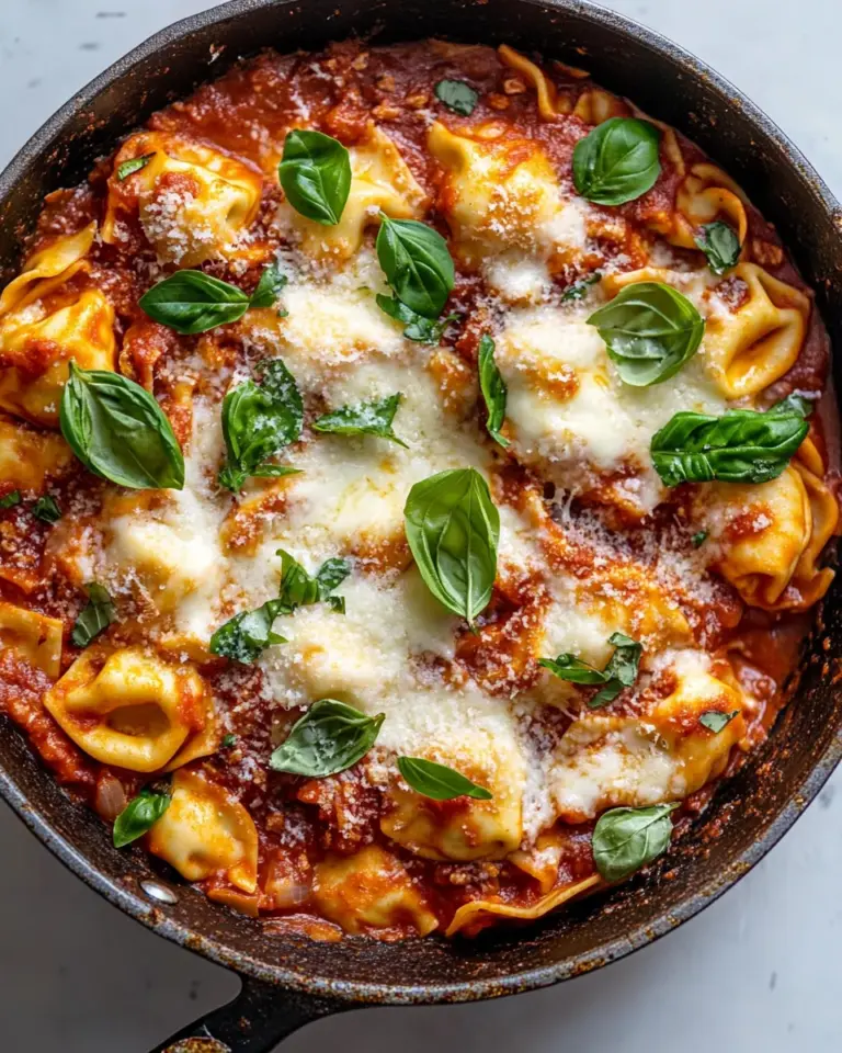 Easy Cheesy Weeknight Tortellini Skillet. image