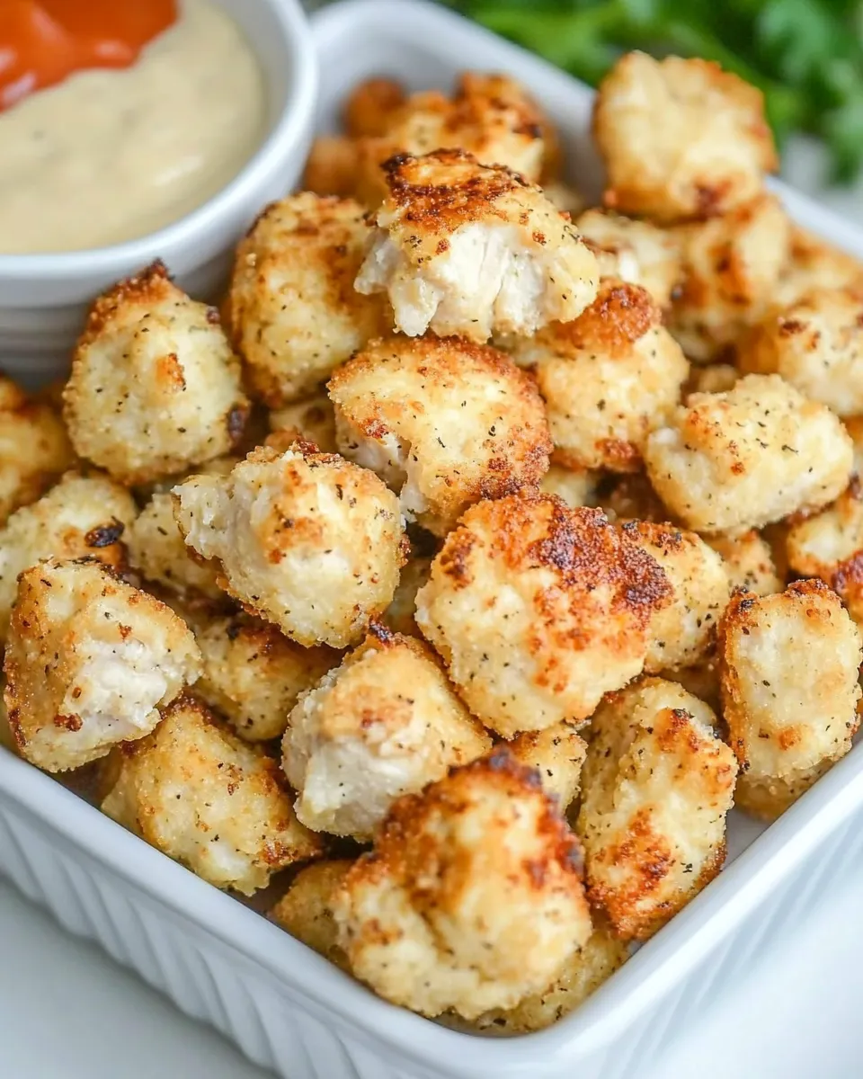 Easy Chick-Fil-A Chicken Nuggets (Copycat) with plate image