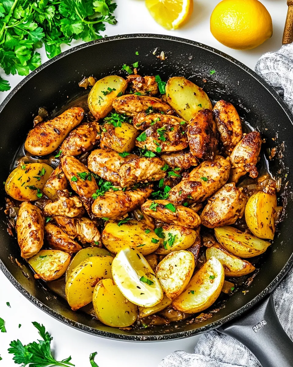 Delicious Chicken And Potato Skillet shot