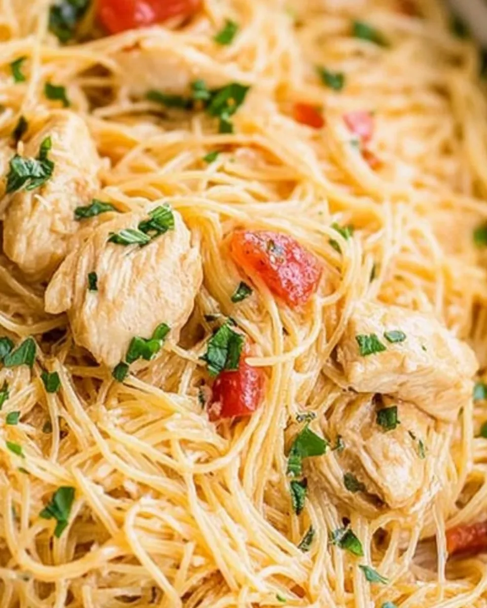 Easy Chicken Angel Hair Pasta recipe photo