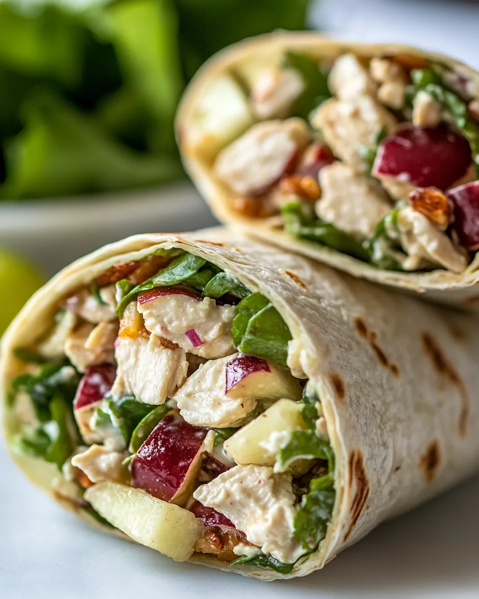 Classic Chicken Apple Salad Wraps image