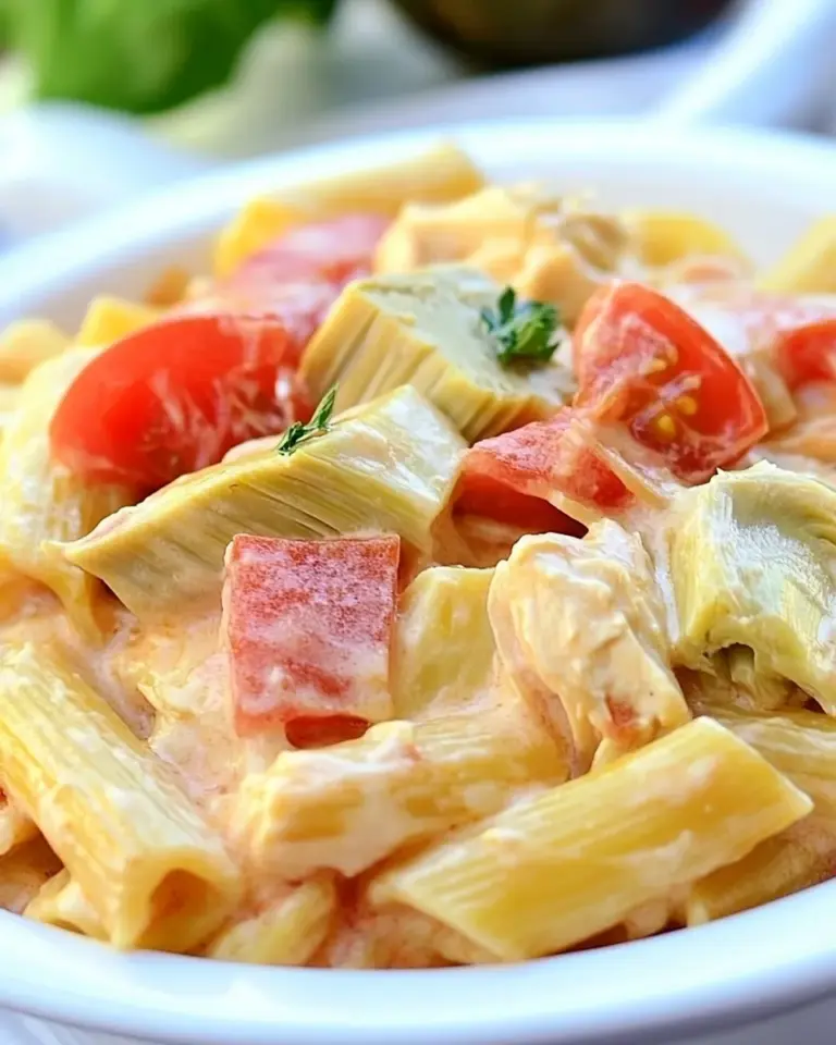 Homemade Chicken Artichoke Pasta Recipe photo