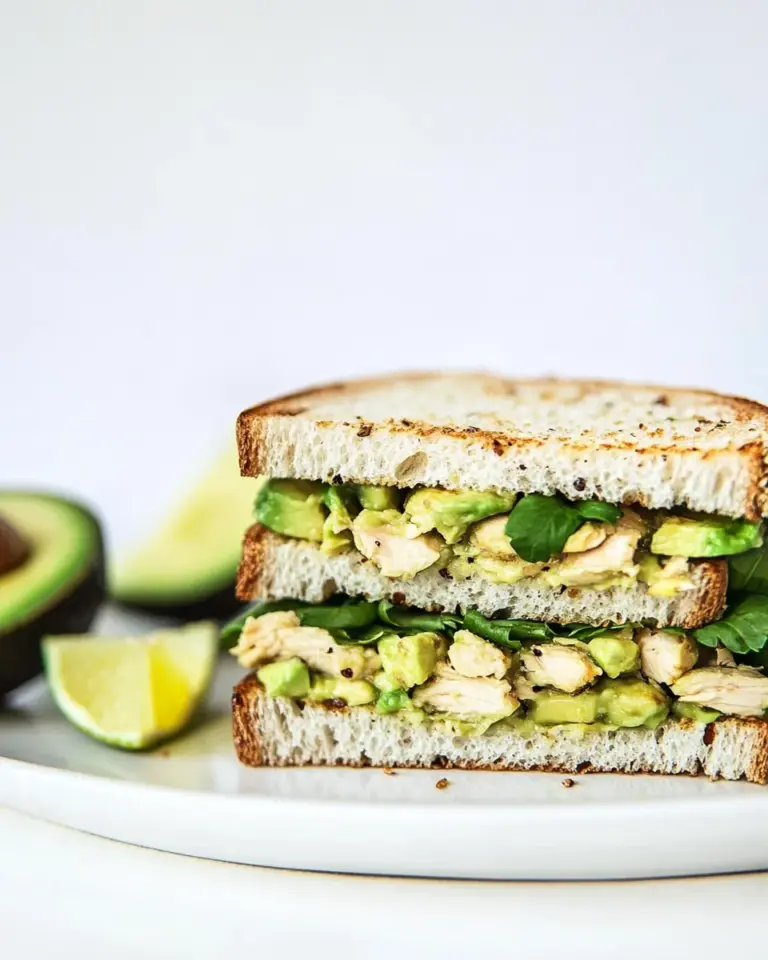 Homemade Chicken Avocado Sandwich photo