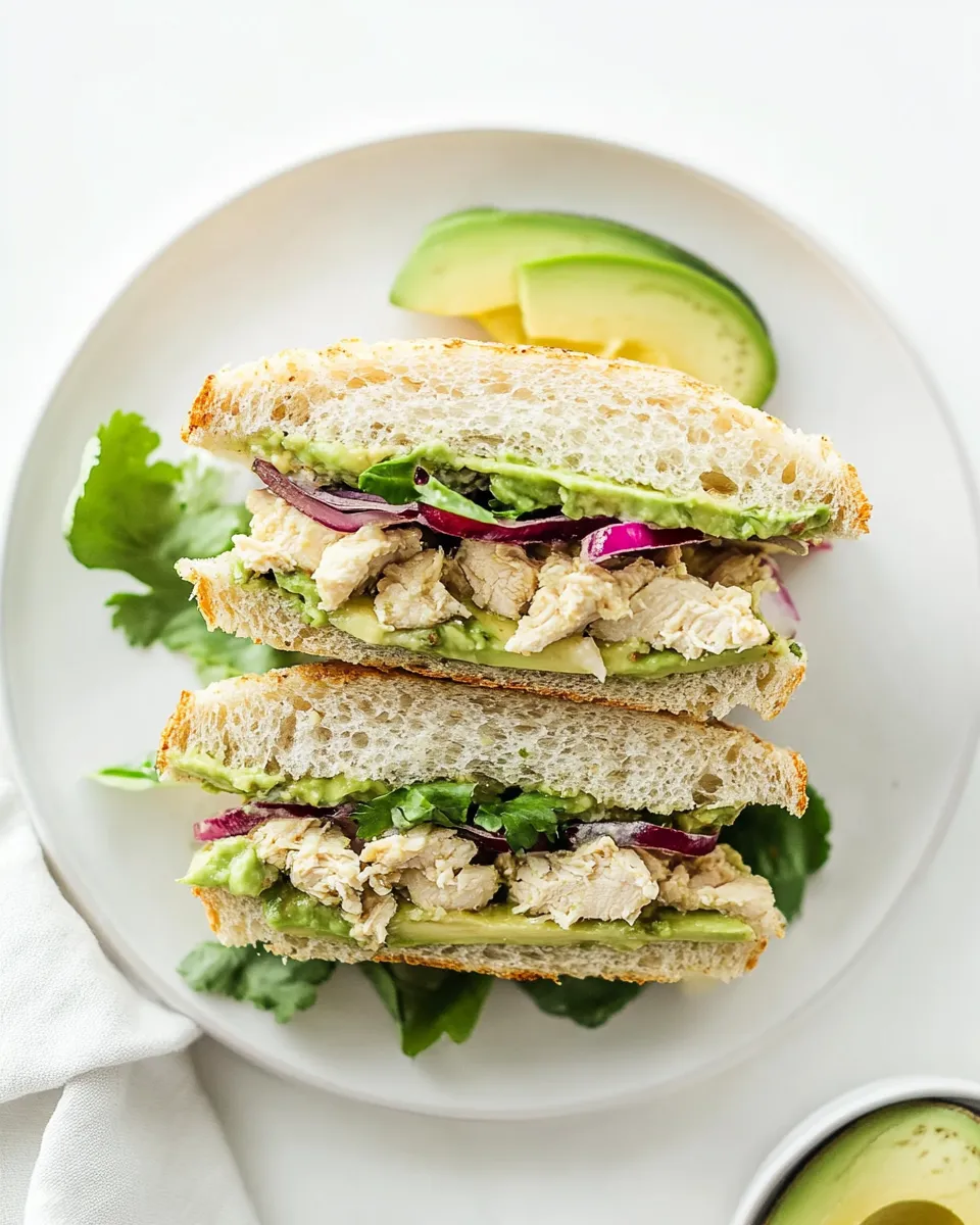 Classic Chicken Avocado Sandwich image