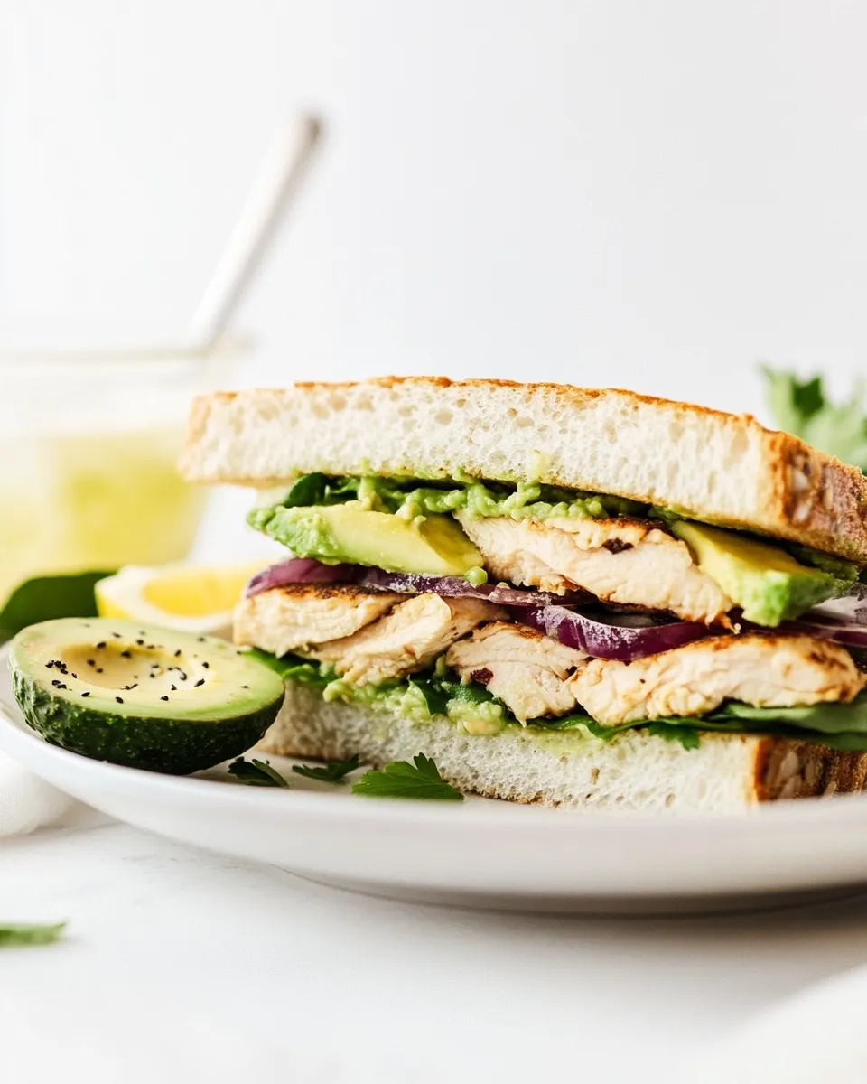 Easy Chicken Avocado Sandwich recipe photo