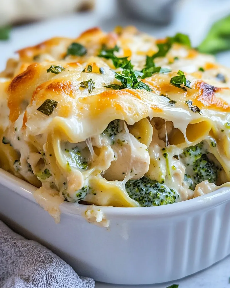 Easy Chicken Broccoli Alfredo recipe photo