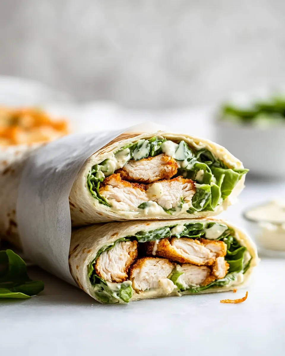 Classic Chicken Caesar Wrap dish photo