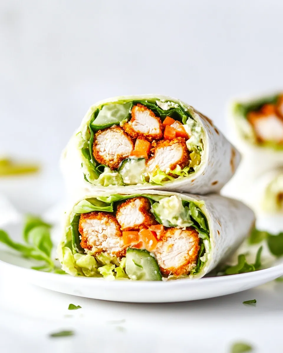 Healthy Chicken Caesar Wrap Recipe image