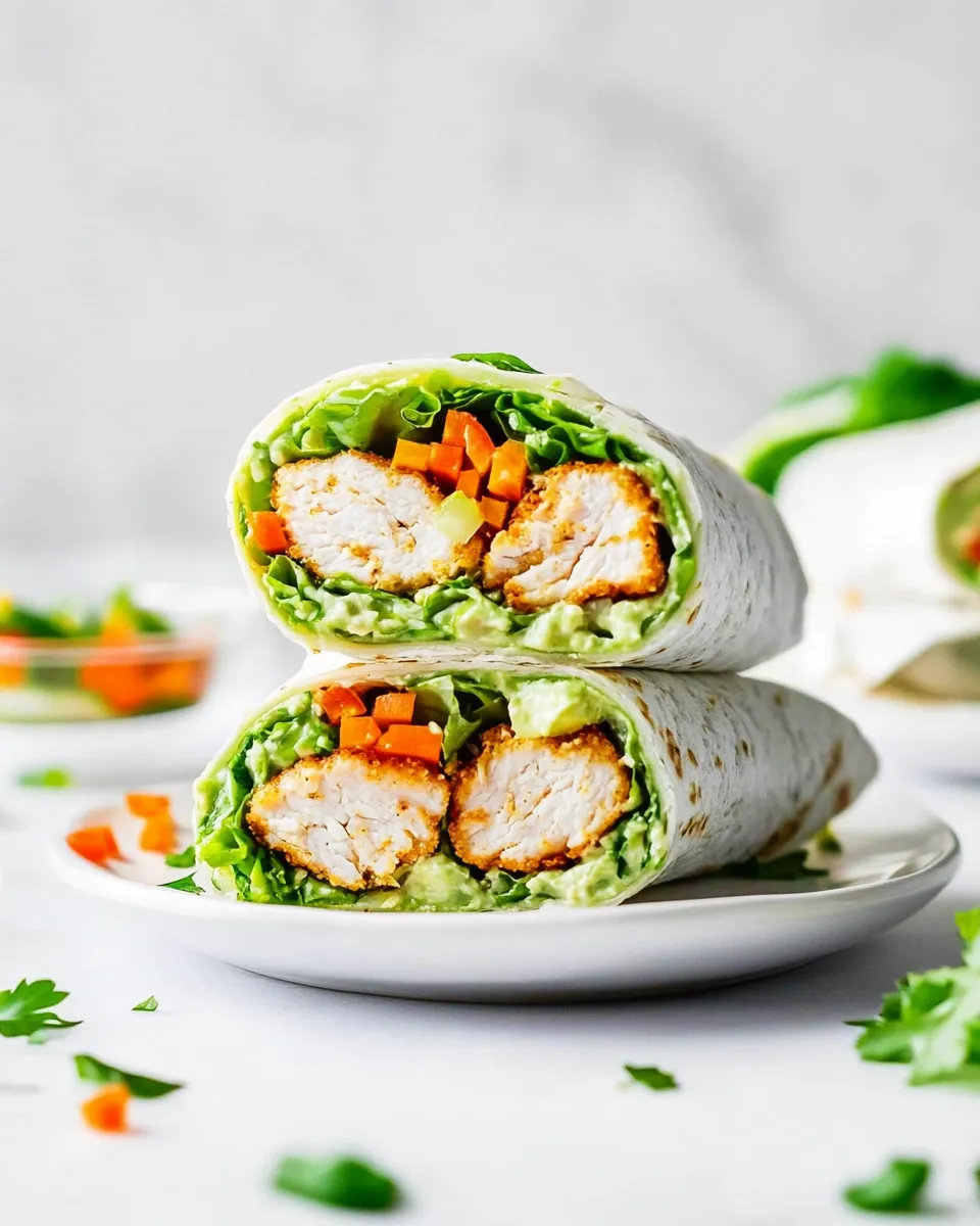Classic Chicken Caesar Wrap Recipe shot
