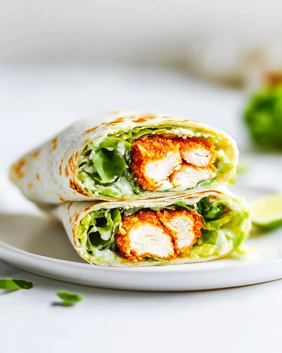 Delicious Chicken Caesar Wrap Recipe dish photo