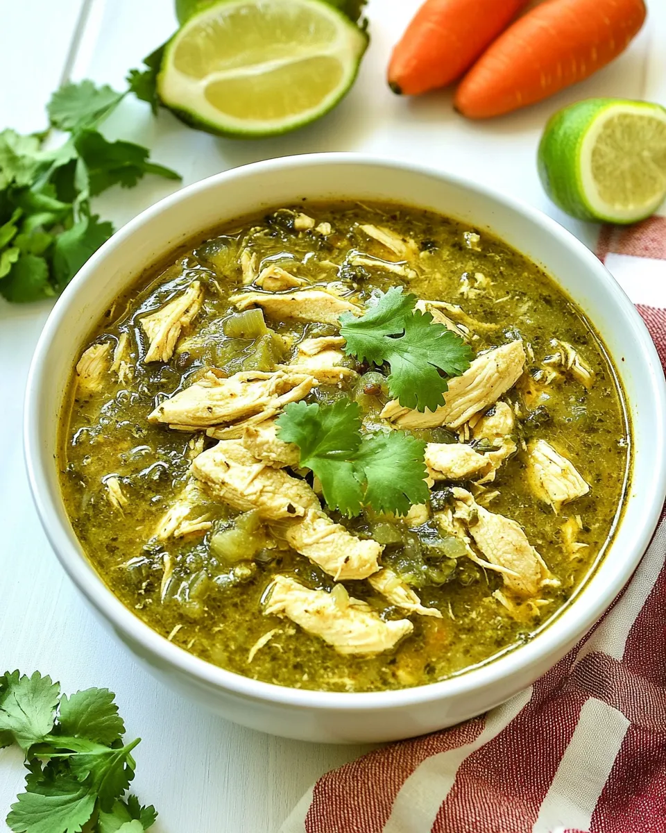Delicious Chicken Chili Verde shot