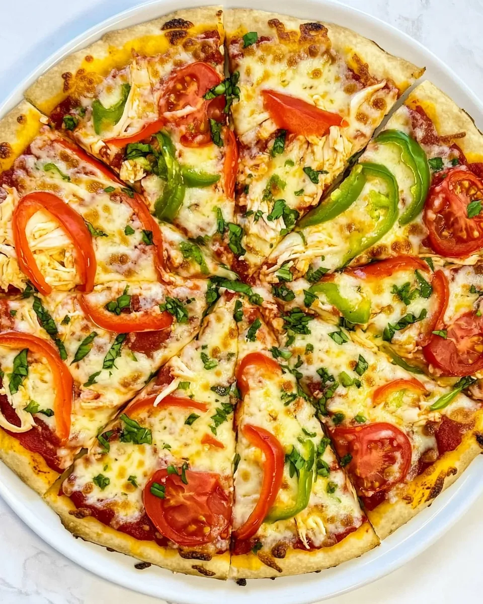 Delicious Chicken Crust Pizza image