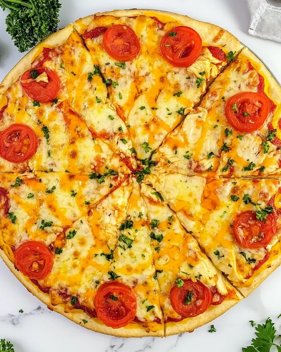 Easy Chicken Crust Pizza recipe photo