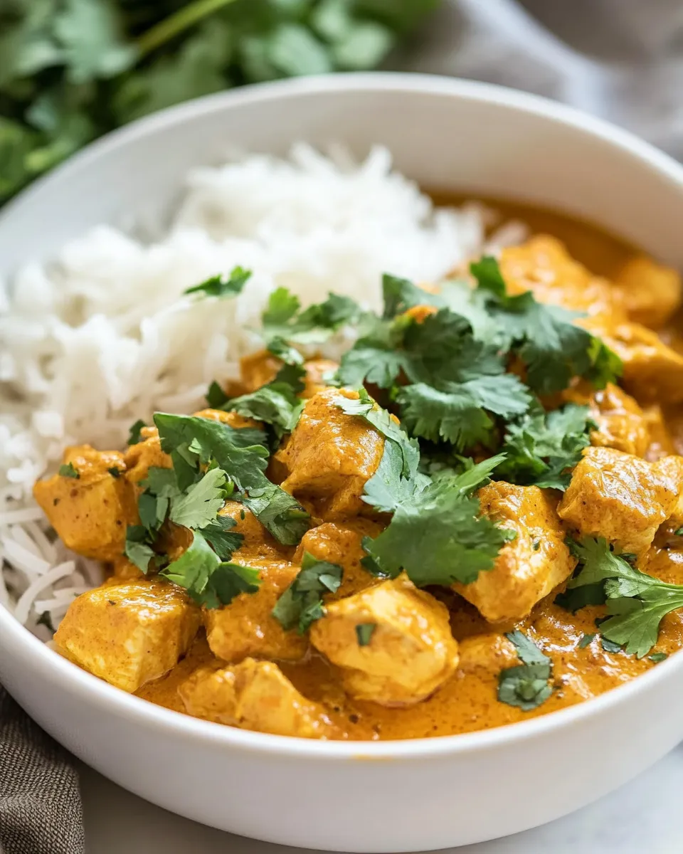 Delicious Chicken Curry shot