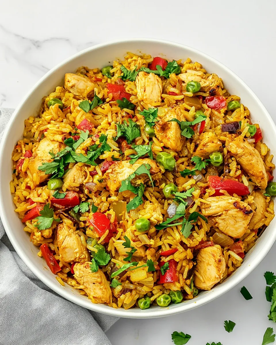 Classic Chicken Curry Fried Rice image